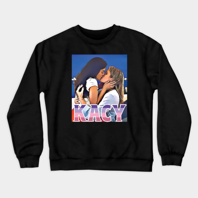 kacy once said you can kiss anyone you want Crewneck Sweatshirt by whatyouareisbeautiful